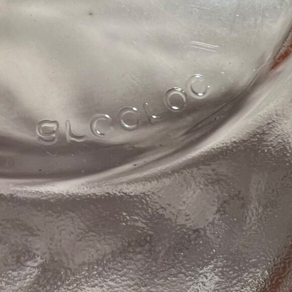 Glcoloc Vintage Pink Frosted Glass Swirl Ruffled Bowl 7 Inch Serving - Picture 4 of 12